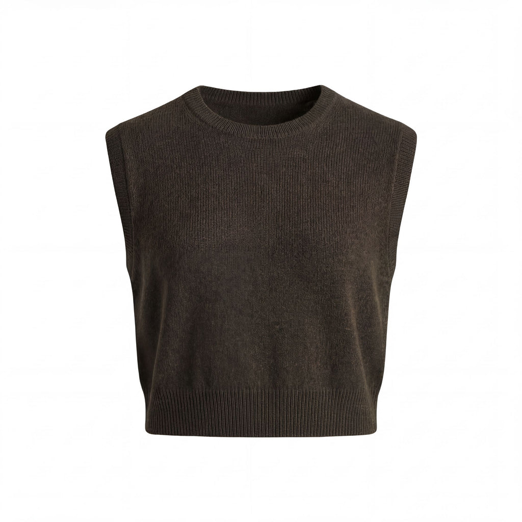 The Daily - Women's Cropped Vest [ Grouse Moor ]