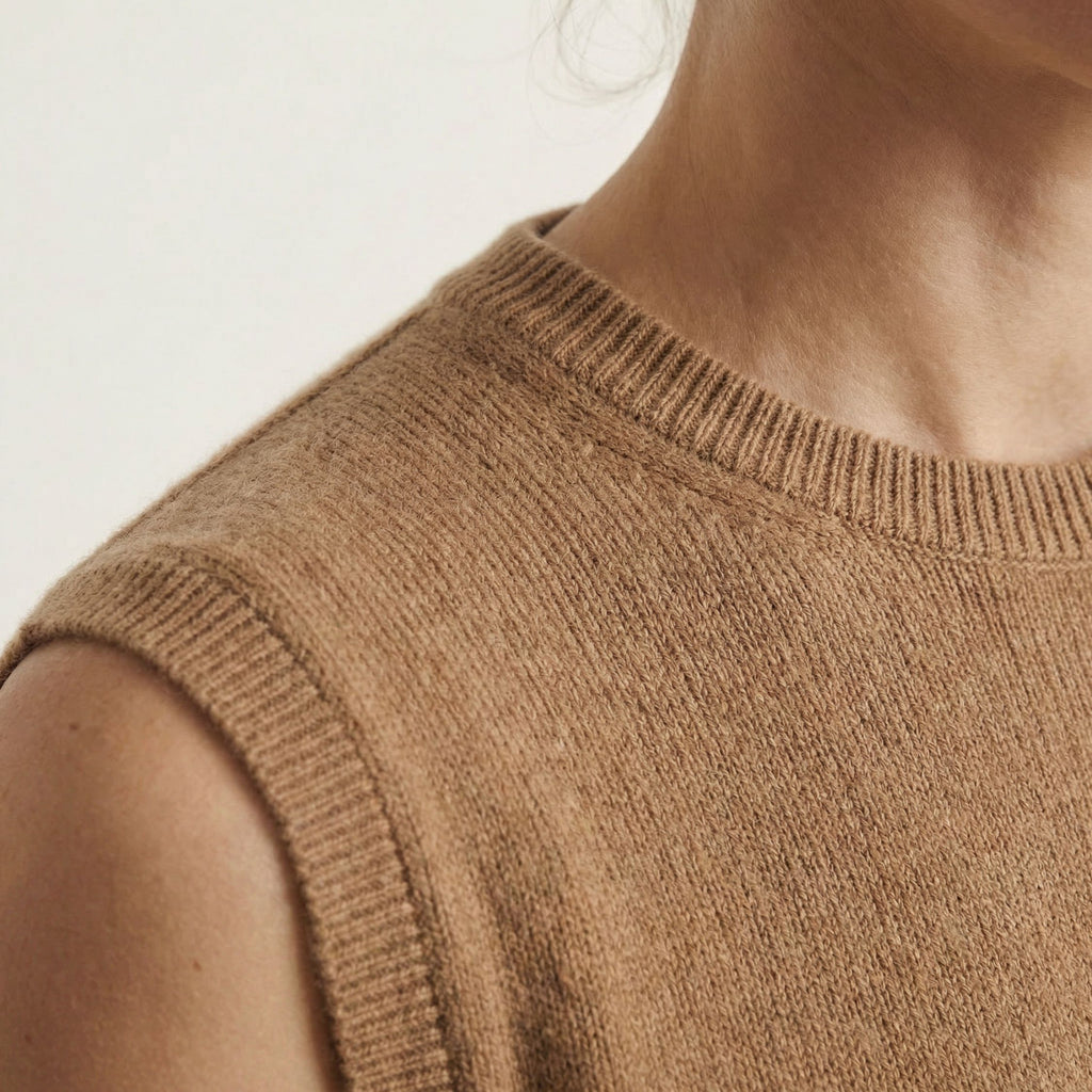 The Daily - Women's Cropped Vest [ Caramel ]