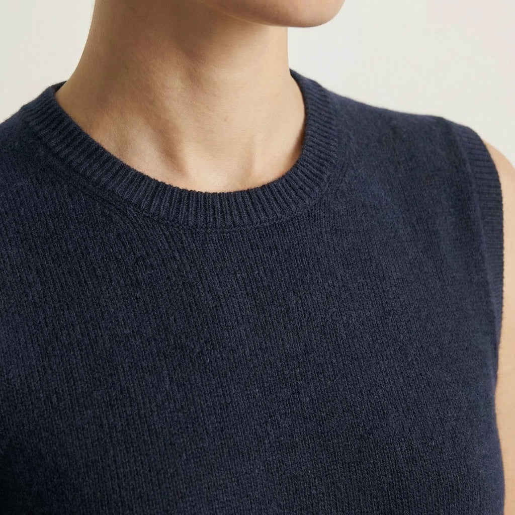 The Daily - Women's Cropped Vest [ City Navy ]