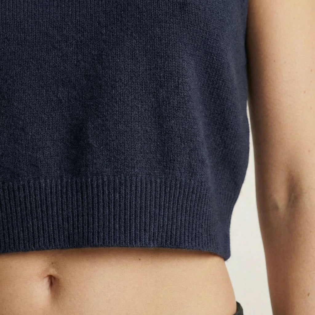 The Daily - Women's Cropped Vest [ City Navy ]