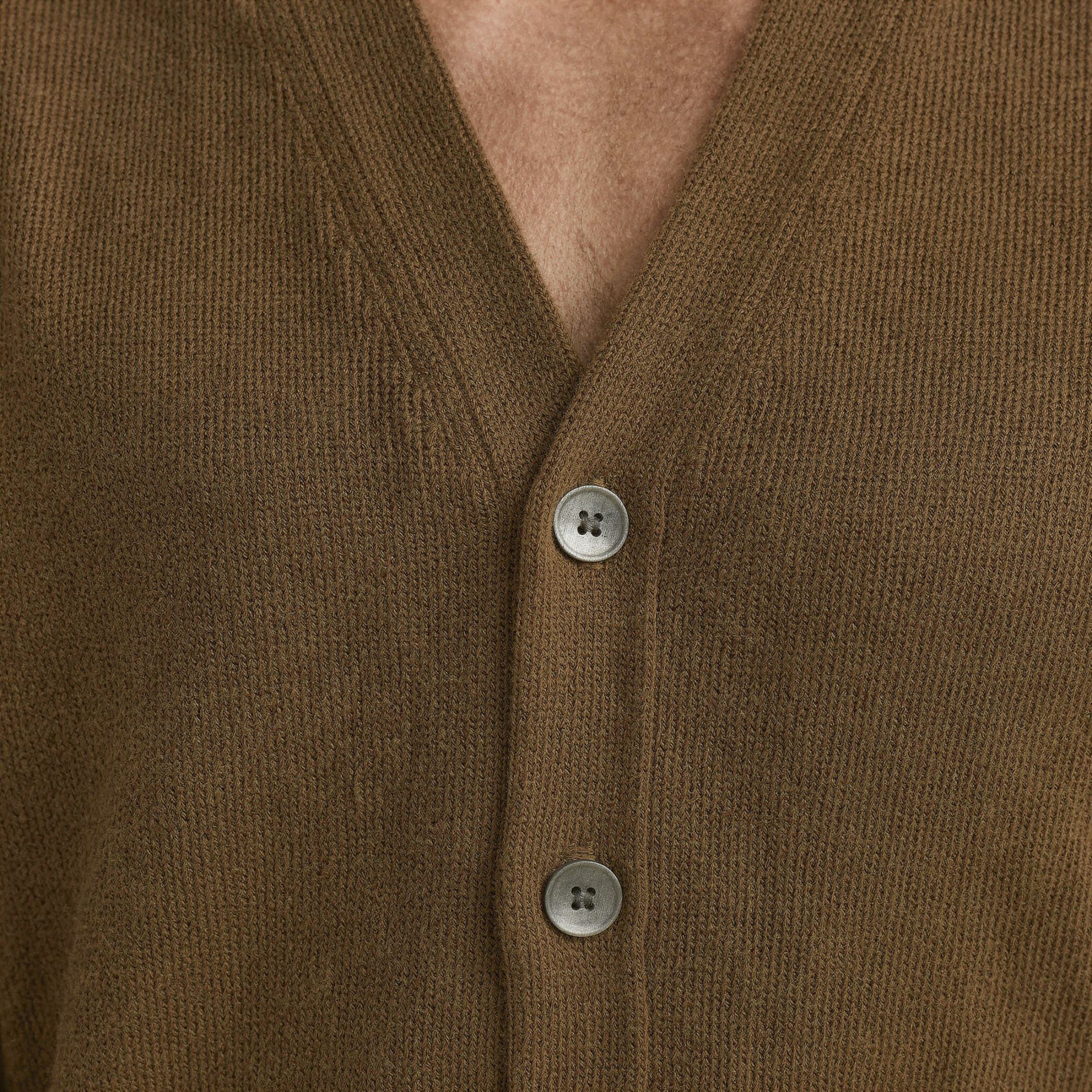 The Daily - Unisex V Neck Cardigan [Caramel]