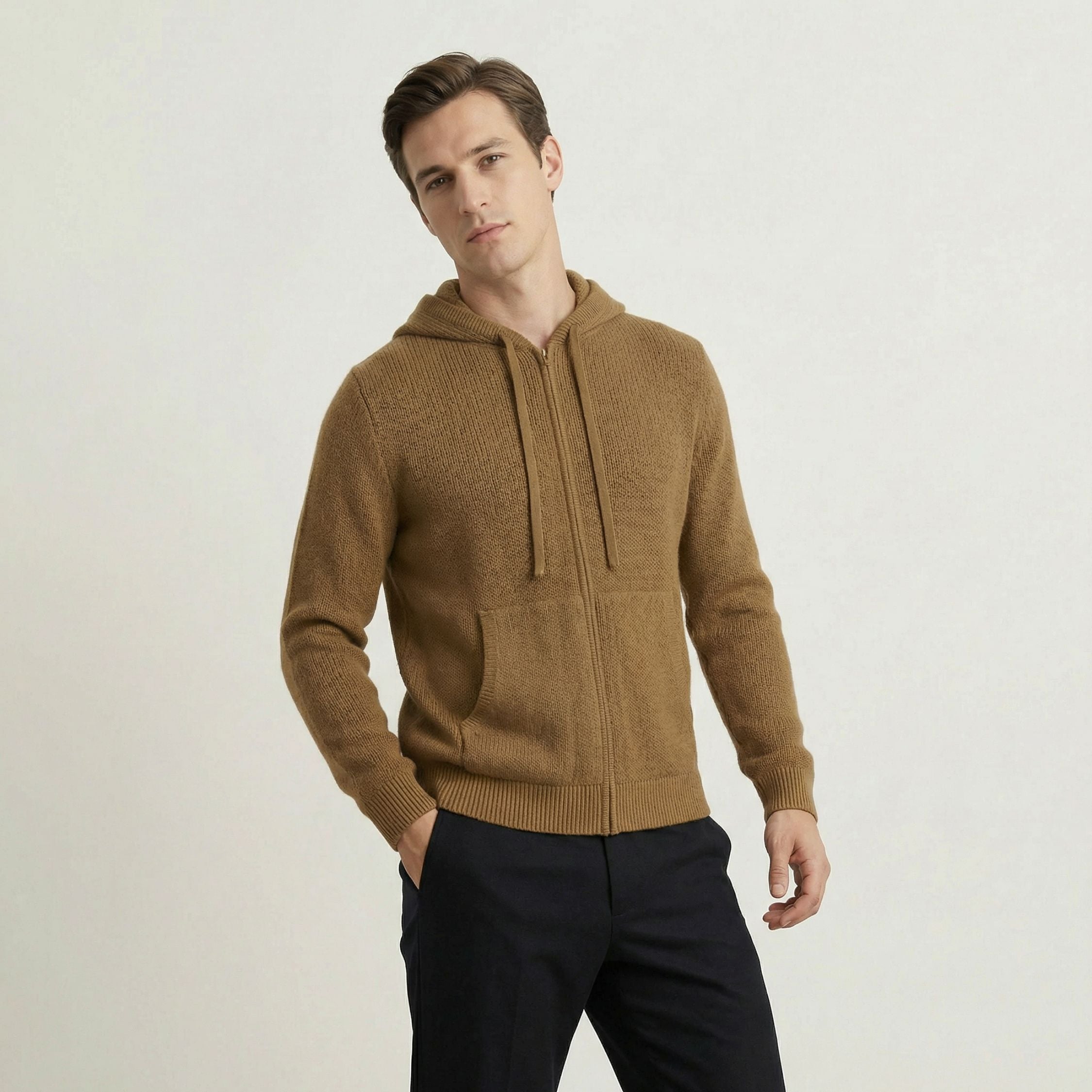 The Daily - Unisex Zip Up Hoodie [Caramel]