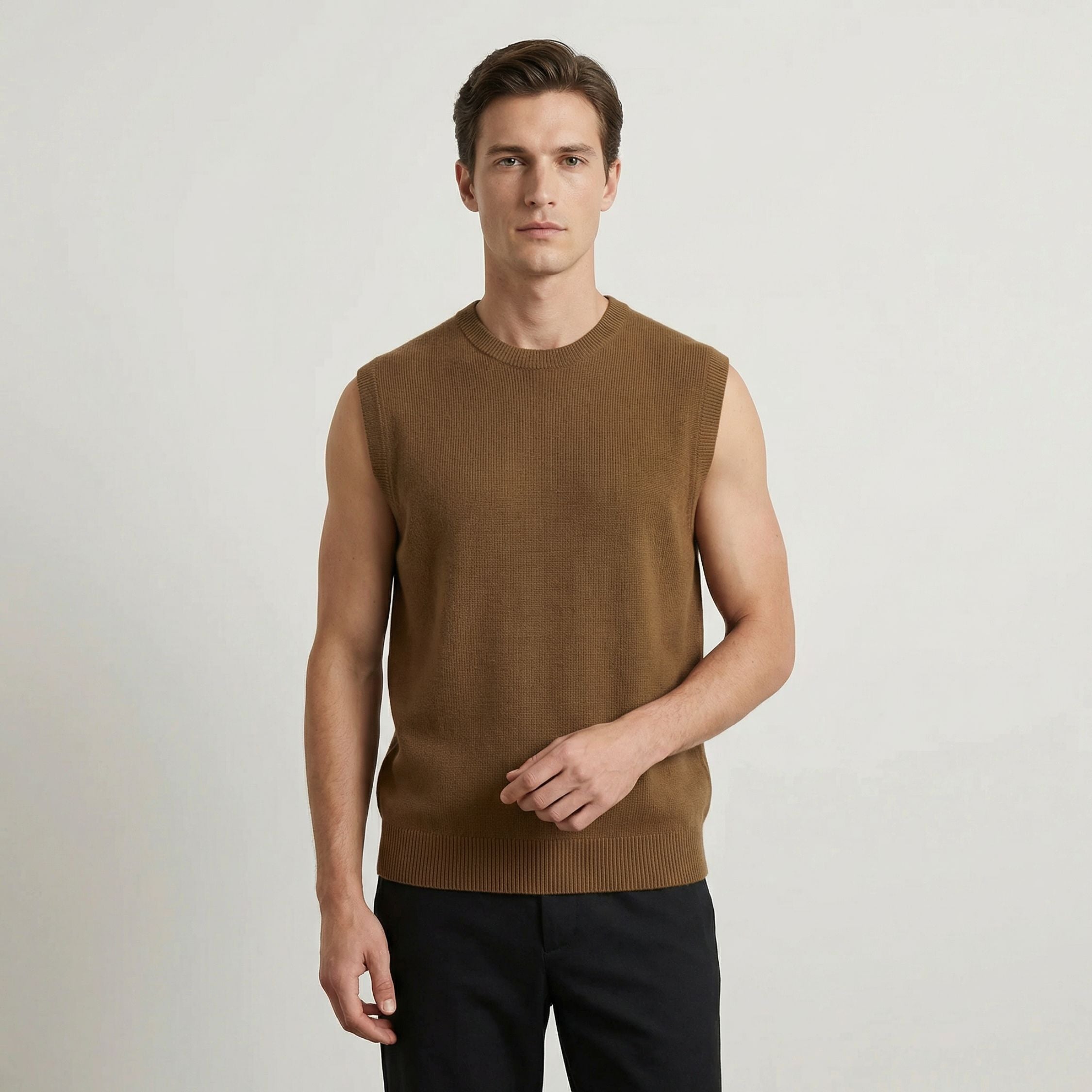 The Daily - Unisex Crew Neck Vest [Caramel]