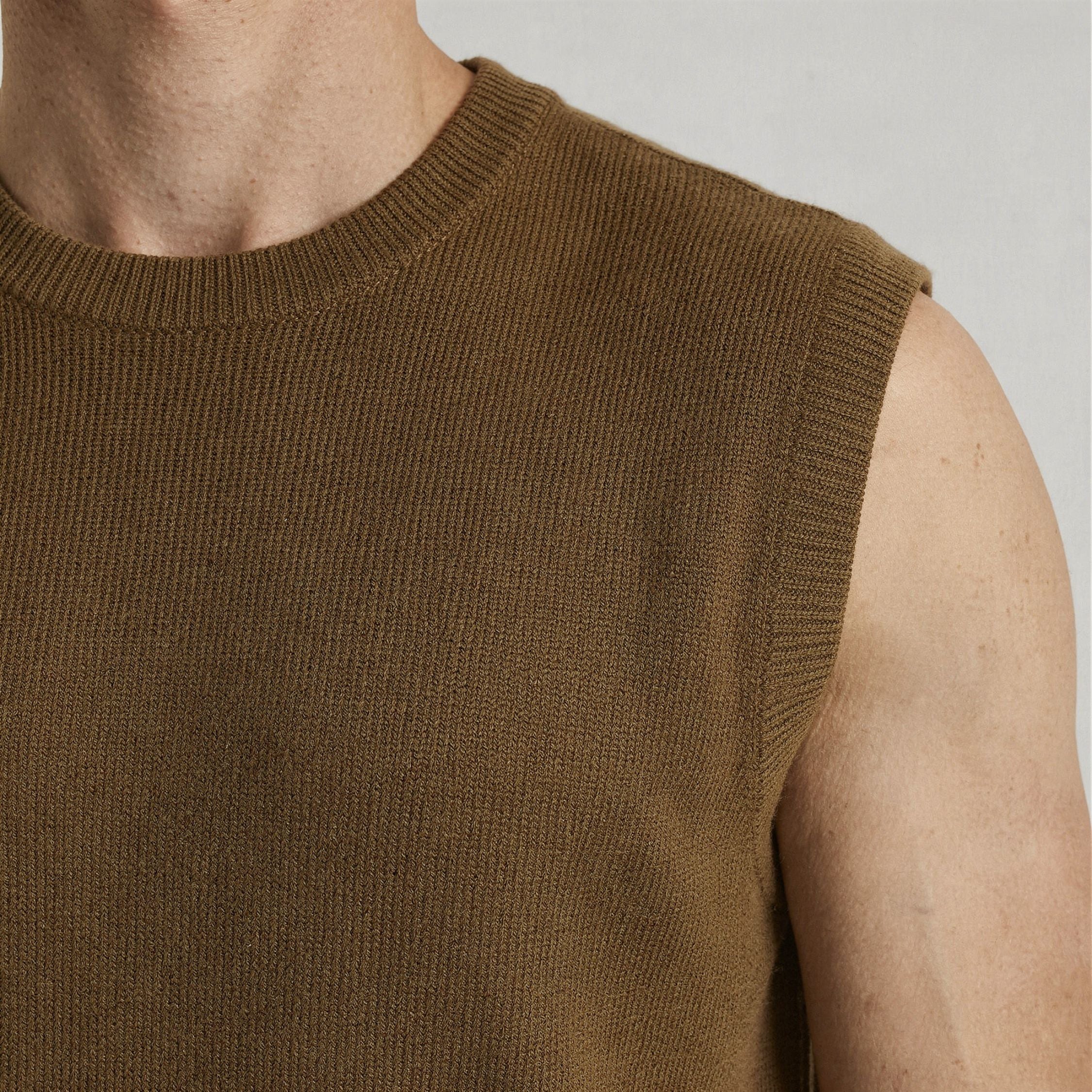The Daily - Unisex Crew Neck Vest [Caramel]