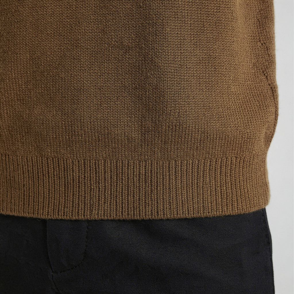The Daily - Cashmere Unisex Crew Neck Vest [Caramel]